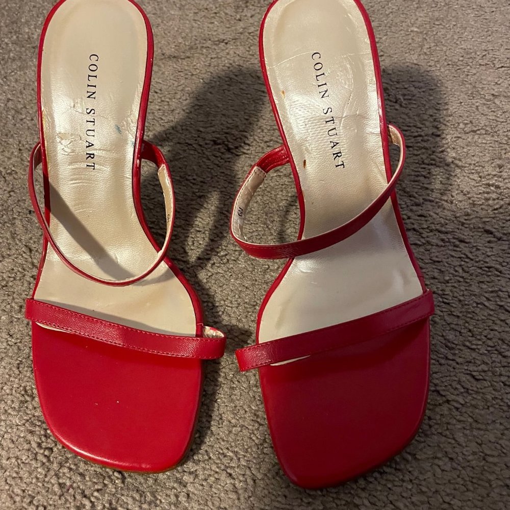 Red size 6 cocktail shoes